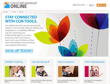 Tablet Screenshot of childcaremanageronline.com